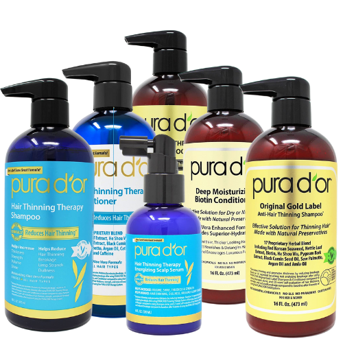 PURA D'OR Hair Thinning Therapy Shampoo