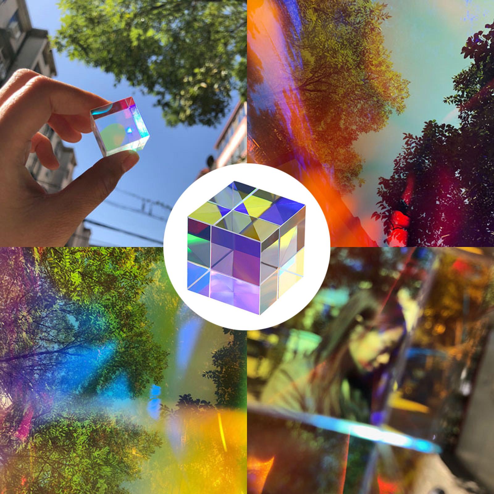 Magic Optical Glass Cube Dichroic Cube Prism RGB Combiner 2024 I8F9 Splitter