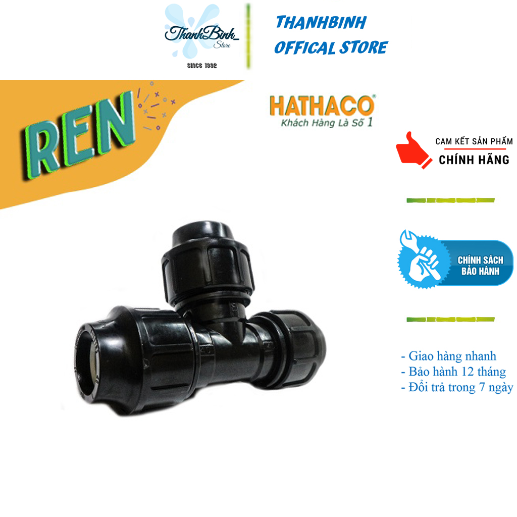 Tê đều nối nhanh ống hdpe 20/ 25/ 32- hathaco