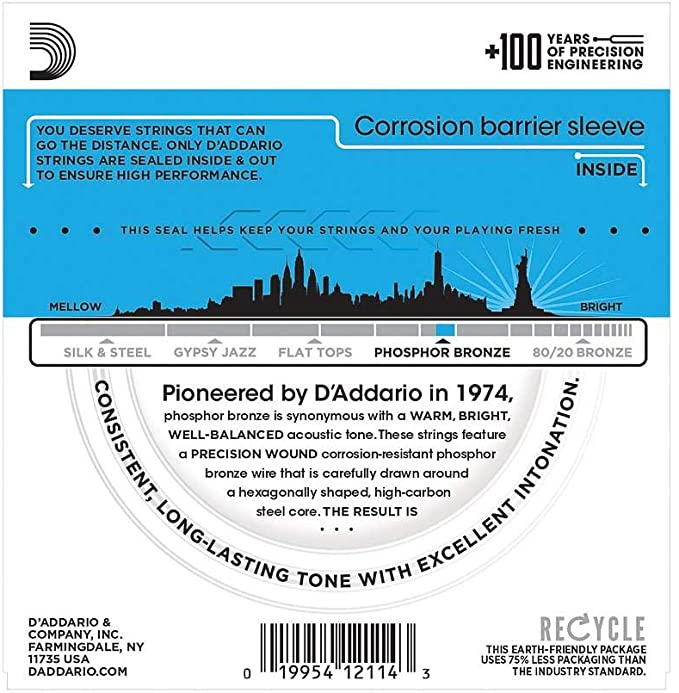 Dây đàn guitar acoustic D'Addario EJ16