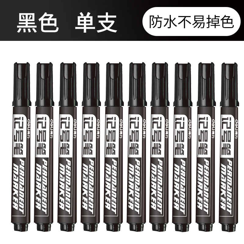 Deli 6881 Black Marking Pen Large Head Pen Thick Head Large Mark Pen Site Express Marking Pen lbzsrk