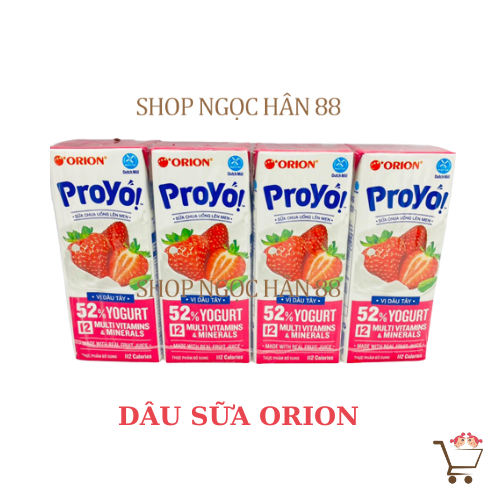 [NEW] Lốc 4 Hộp Sữa ORION ProYo và Choco IQ 180ml