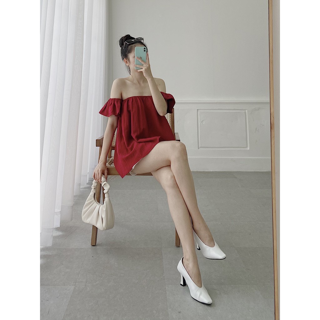YU CHERRY | Áo nữ Flying Offsoulder Top YA361