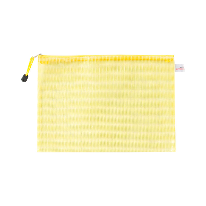 Storage Bags Document Bag School Office Supplies Eraser Case Zipper Pouch A4 Waterproof Zip File Folders