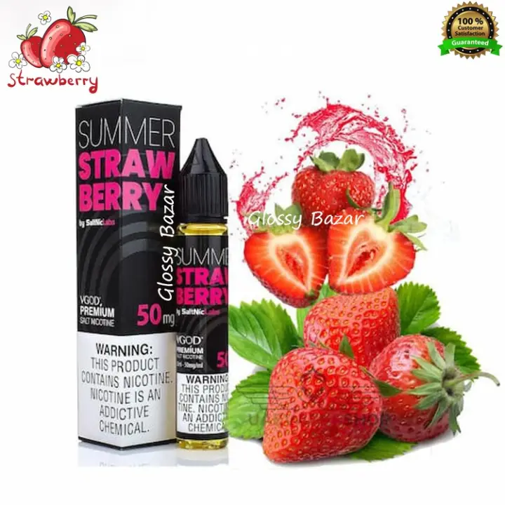 Vape Juice Strawberry Buy VGOD Summer Strawberry 50ml Best VGOD Salt Nic Vape VGOD E-liquid