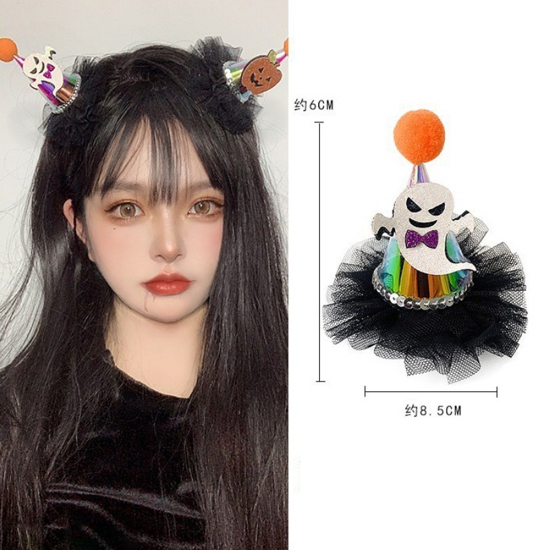 Kẹp Tóc Đính Nơ Trang Trí Lễ Hội Halloween Mới