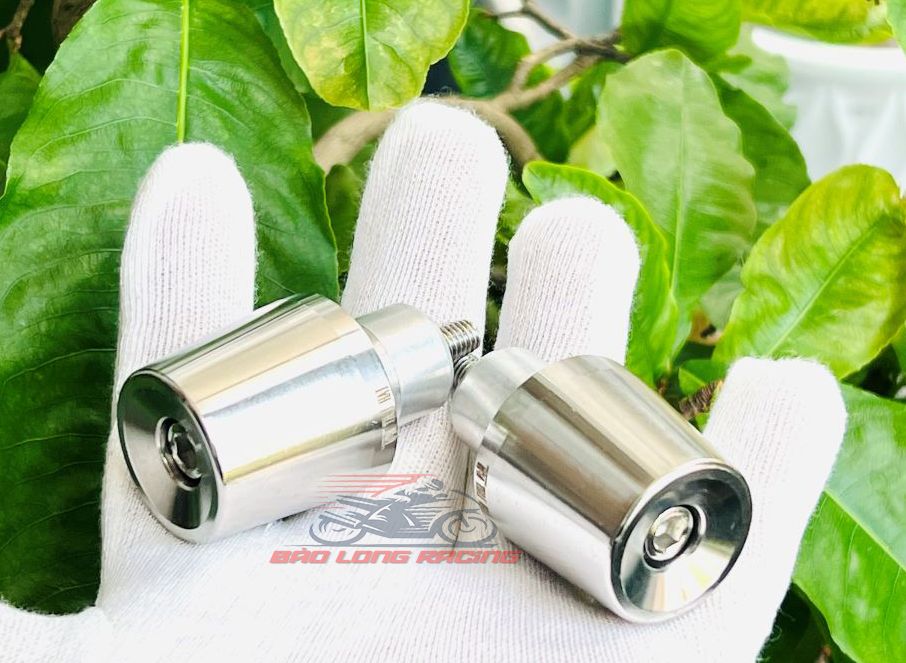 Cặp gù Tay Lái kiểu SH350i TH Inox 304 CNC phay gắn nhiều loại xe máy hàng chất Lượng đúng INOX304 CNC Nặng 300g chống rung tay lái