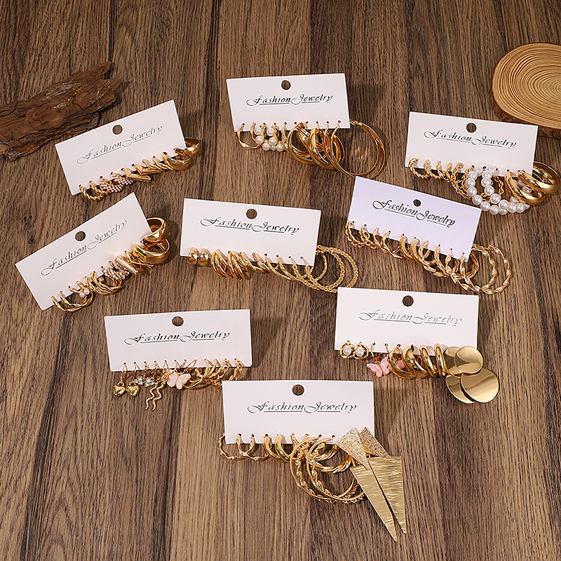 1Set%20Gold%20Color%20Vintage%20Geometry%20Pearl%20Earrings%20Set%20Simple%20Alloy%20Dangle%20Earrings%20Nicle%20-%20Image%203