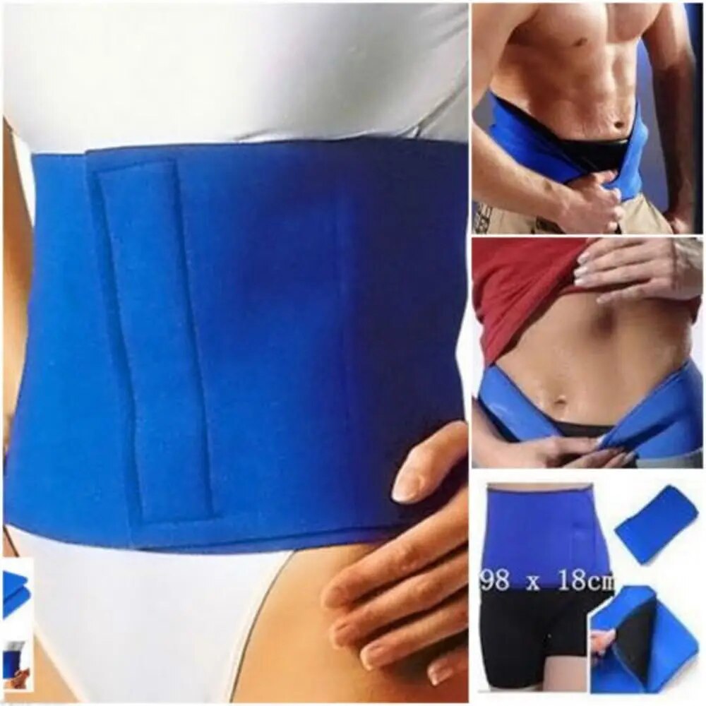 Stomach Wraps Fitness Slimming Body Weight Loss Slimming Belt Belly Burn Fat Bands Waist Trimmer Belt Tummy Body Shaper. 