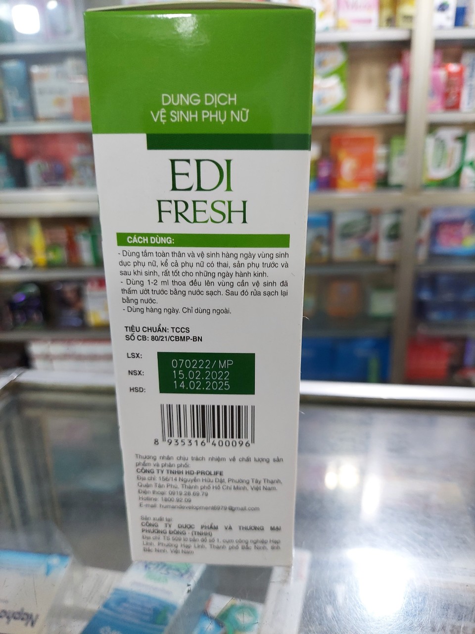 DUNG DỊCH VỆ SINH PHỤ NỮ EDI FRESH - CHAI 100ML