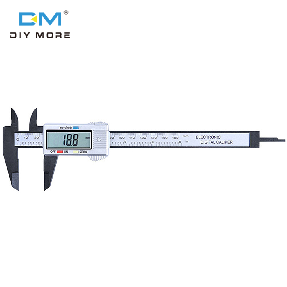 diymore thước Cặp dụng cụ đo thước kỹ thuật số 150mm thước vi lượng kỹ thuật số không thấm nước dễ dàng chuyển đổi từ inch đến mm