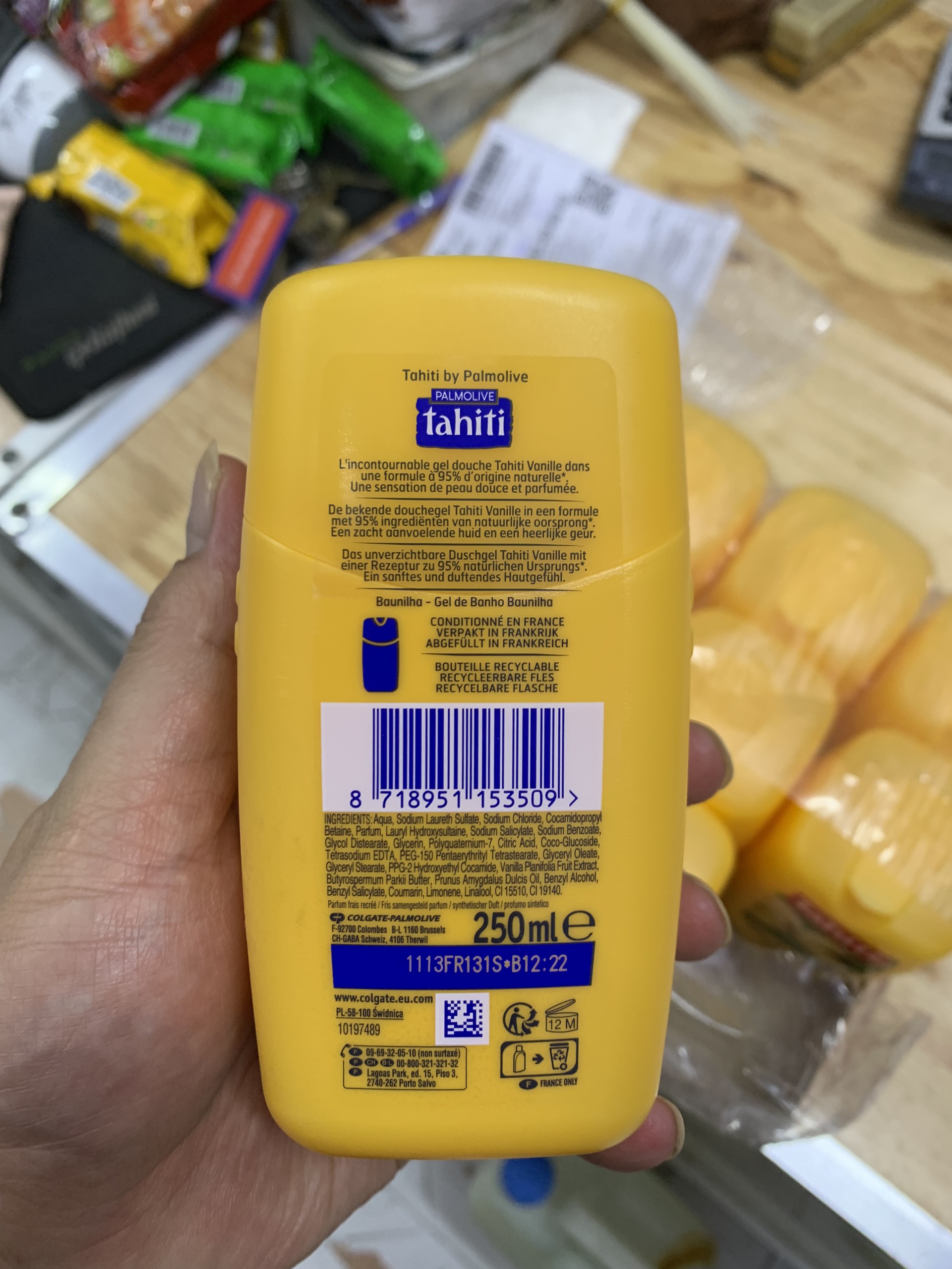 Sữa tắm Tahiti 250ML – Nội địa Pháp