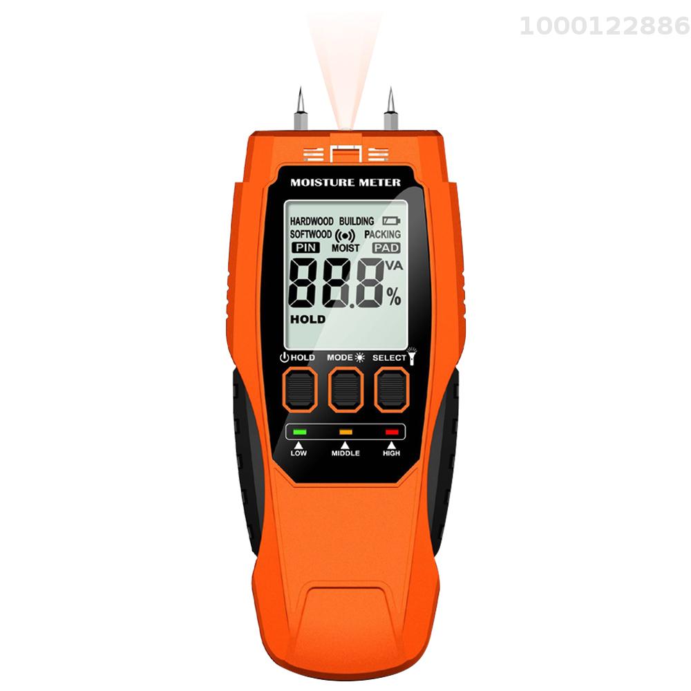 Digital Wood Moisture Test Meter LCD Display with Backlight Timber ...