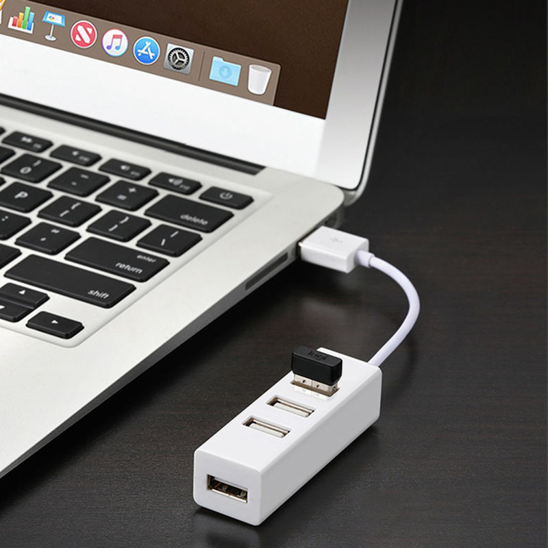 Four Port USB Splitter USB Hub USB Extender One Drag Four 2.0 Small 4-Port USB HUB. 