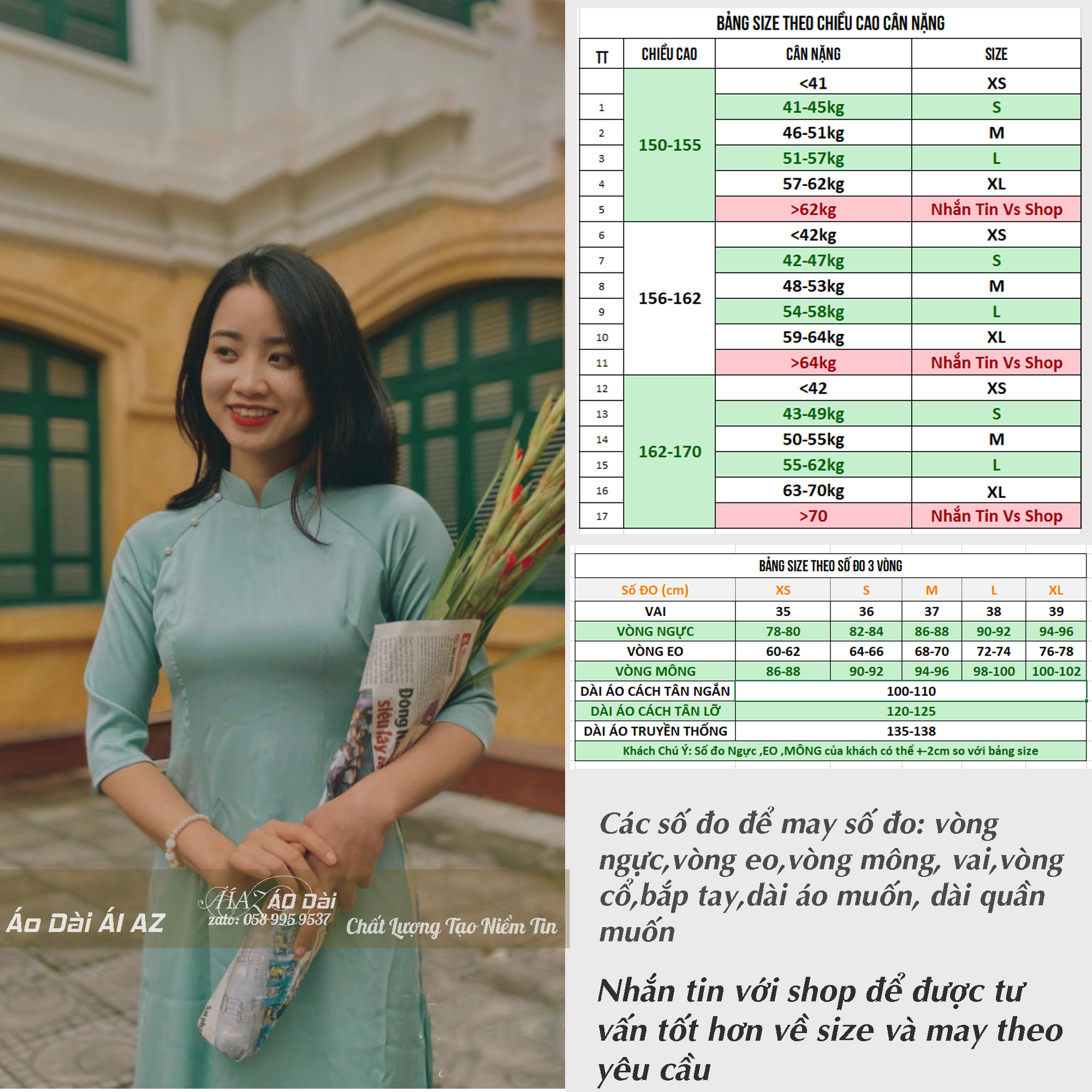Áo Dài Nữ Cách Tân Tay Lỡ A58