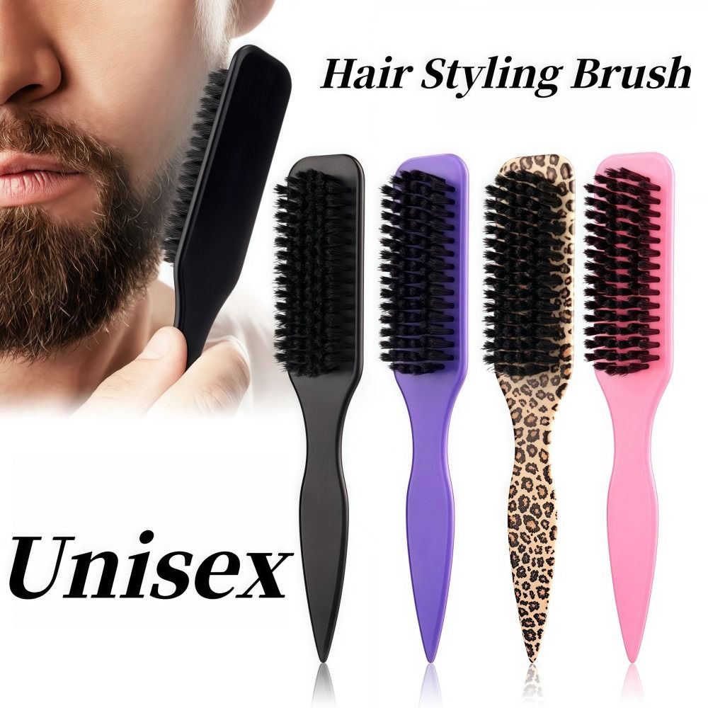 Professional Slick Back Hair Brush Unisex Smoothing Flyaways ...