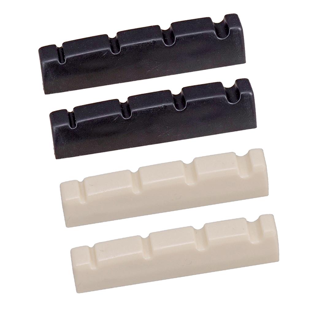 BNGUITAR 2pcs Electric Slotted Nut 4 String Guitar Musical Instrument