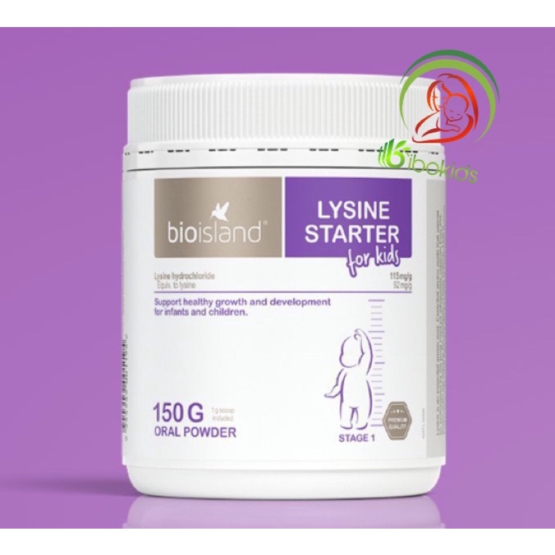 Bột lysine tăng chiều cao bioisland 150gr