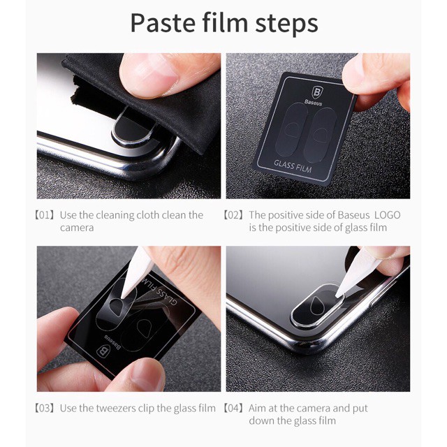 Dán Cường Lực Camera ip7/ 8/ 7plus/ 8plus/ X/ Xs Max