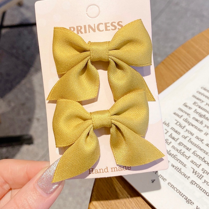 Set 2 Kẹp Tóc Nơ Xinh Xắn Cho Bé Gái Phụ Kiện Tóc Bé Đáng Yêu Xu Hướng Mới