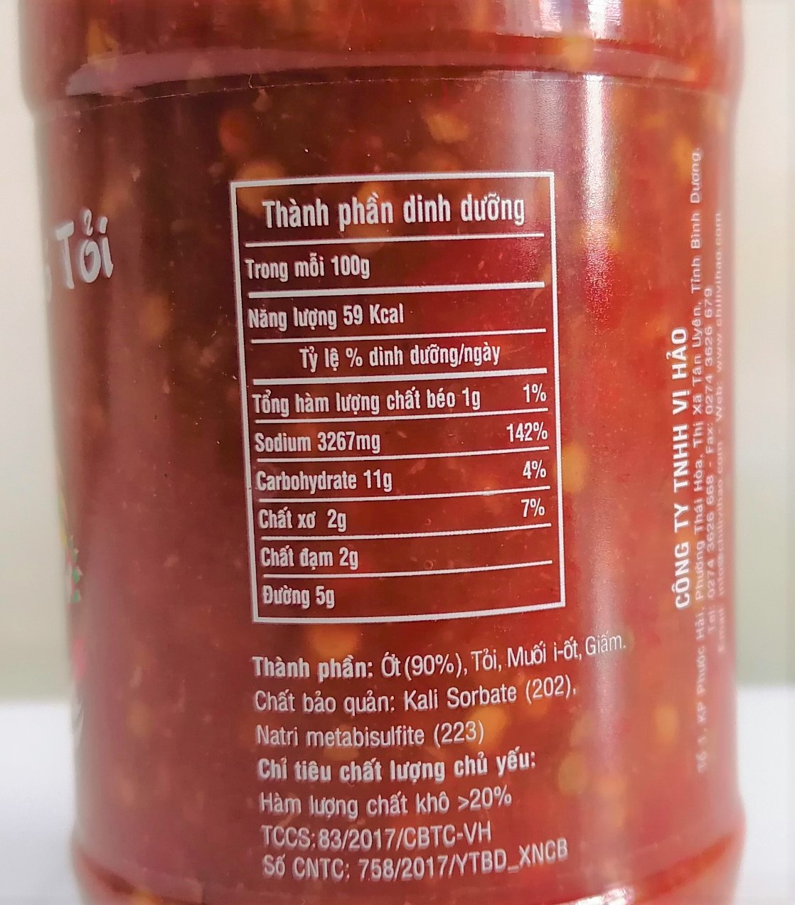 [Lọ 250g – CÓ TỎI] ỚT BẰM CÓ TỎI [VN] VỊ HẢO Chopped Chilli With Garlic