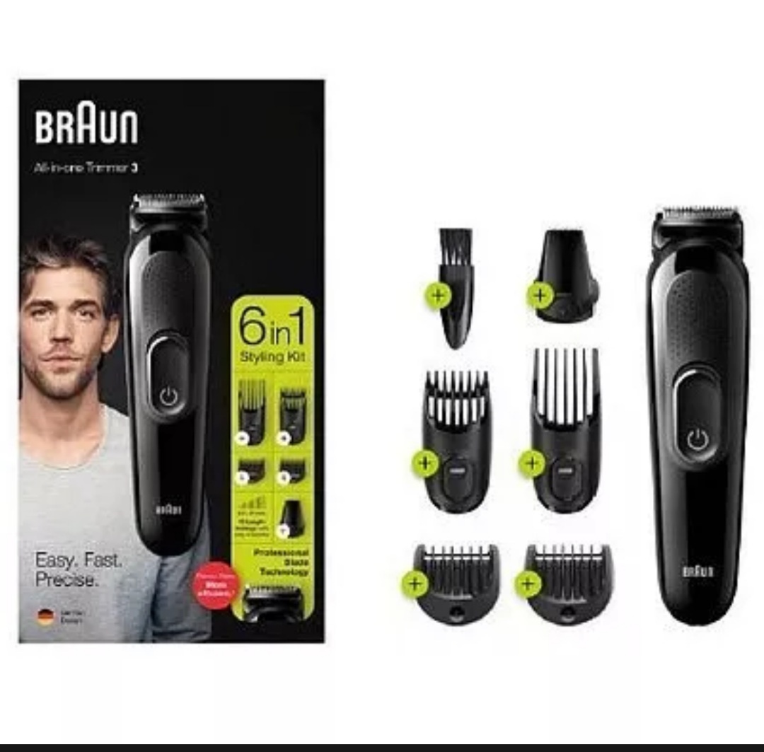 Braun Hair Clippers for Men MGK3220, 6-in-1 Beard Trimmer, Ear and Nose  Trimmer, Mens Grooming Kit, Cordless & Rechargeable | Lazada Singapore