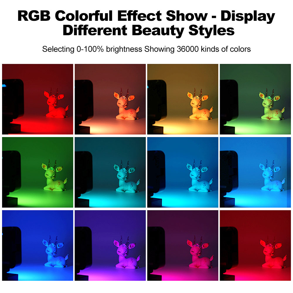 49 led selfie shutter rechargeable light 3 lighting modes mobile phone portable mini fill light for iPhone mobile phone laptop Snowfish