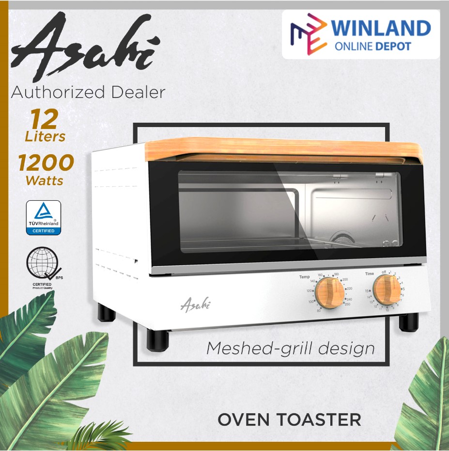 ASAHI by Winland 12Liter Oven Toaster with Temperature Control and 30