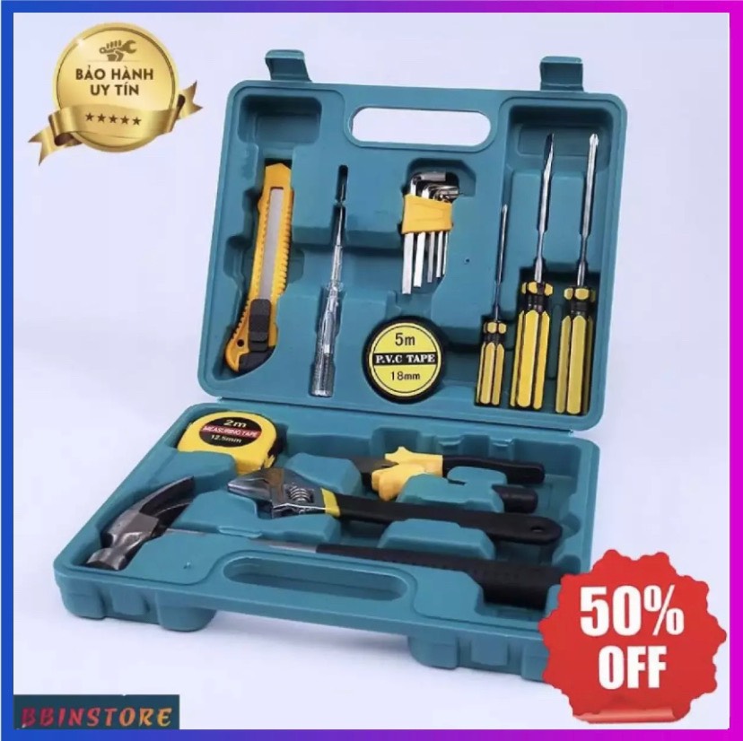 Bộ dụng cụ sửa chữa đa năng cao cấp 16 món - bộ dụng cụ sửa xe máy, ô tô đa năng - bộ đồ nghề sửa chữa.