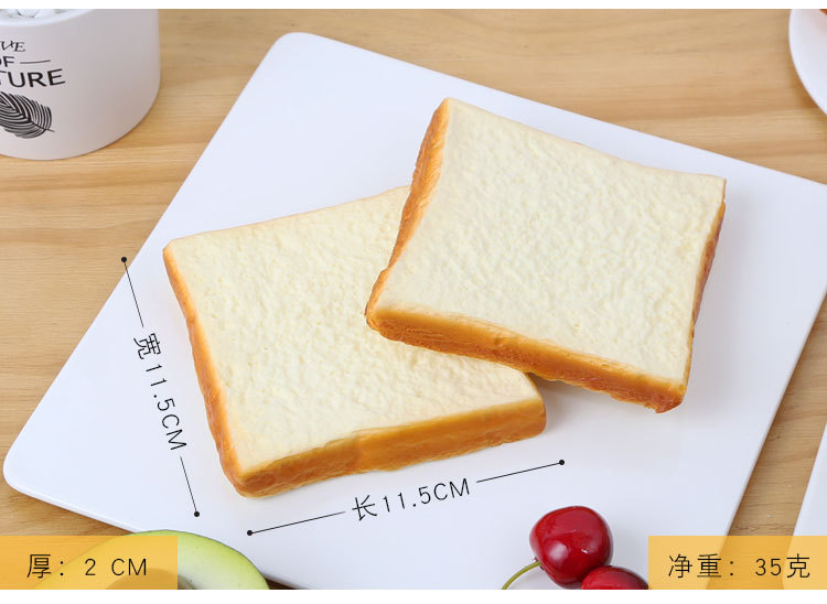 【Folio & Light】Fake Toast Slice Artificial Toast Faux Bread Simulation ...
