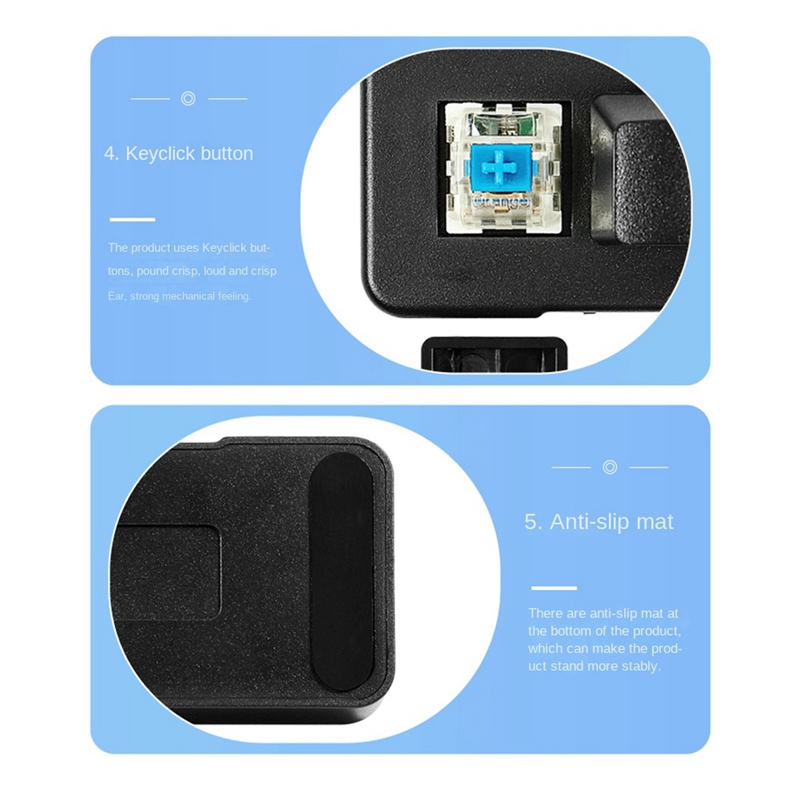 (C G K USB Custom Programming Macro Knob Keyboard 3 Keys Copy Paste Mini Button Photoshop Gaming Mechanical Keyboard