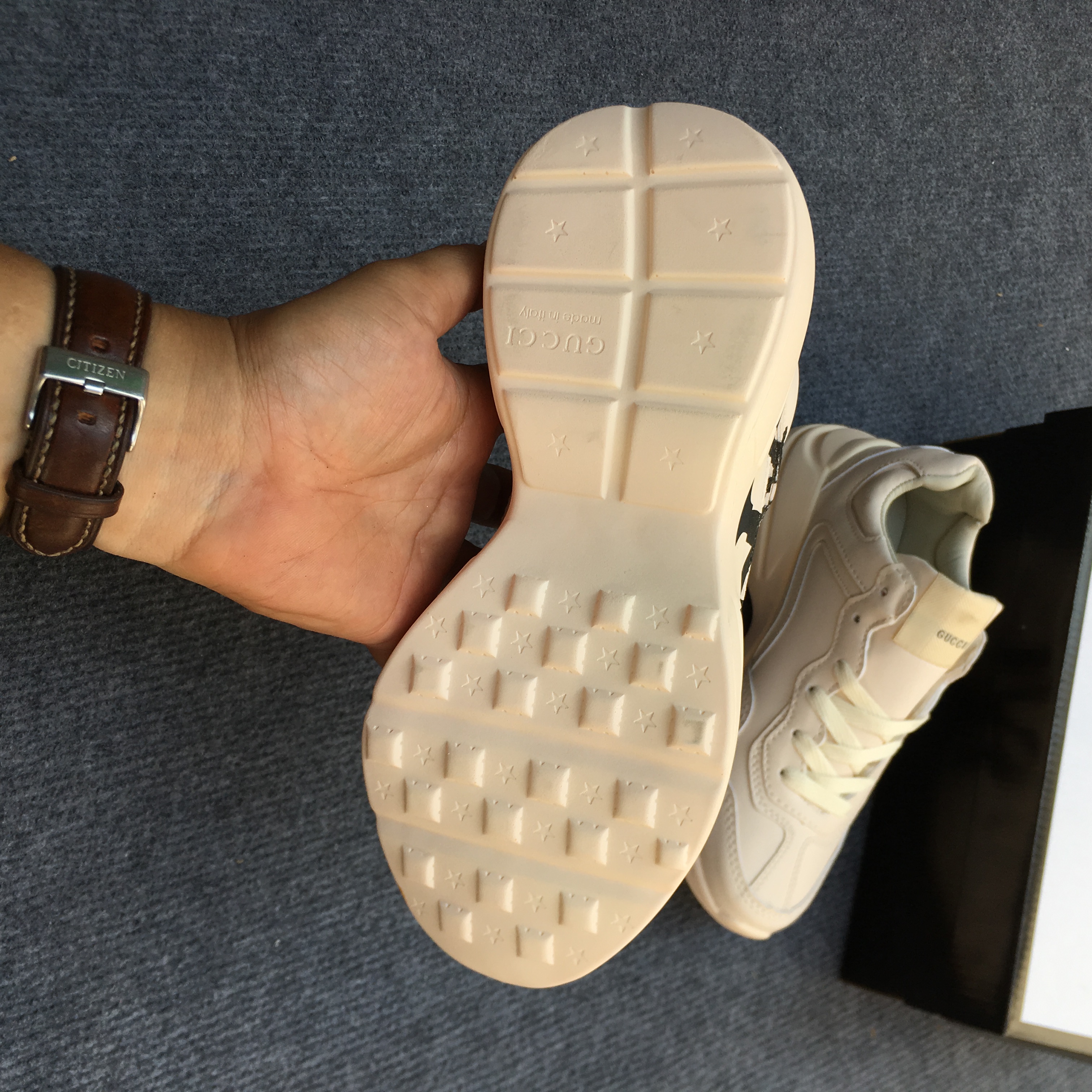 [Tặng kèm Hộp Tất Lọ Tẩy]giày thể thao nam nữ gucci chunky ny