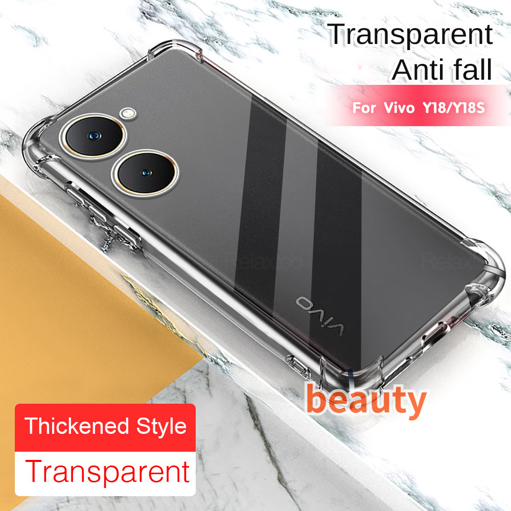 Transparent Case Vivo Y03 4G Phone Case Vivoy 18 Casing For Vivo