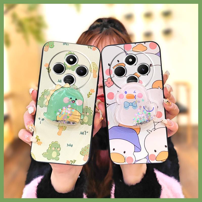 Anti-knock%20phone%20lens%20protection%20Phone%20Case%20For%20Redmi%20A4%205G%20Cartoon%20glisten%20Skin%20feel%20silicone%20Soft%20Case%20Rotatable%20stand%20-%20Image%204