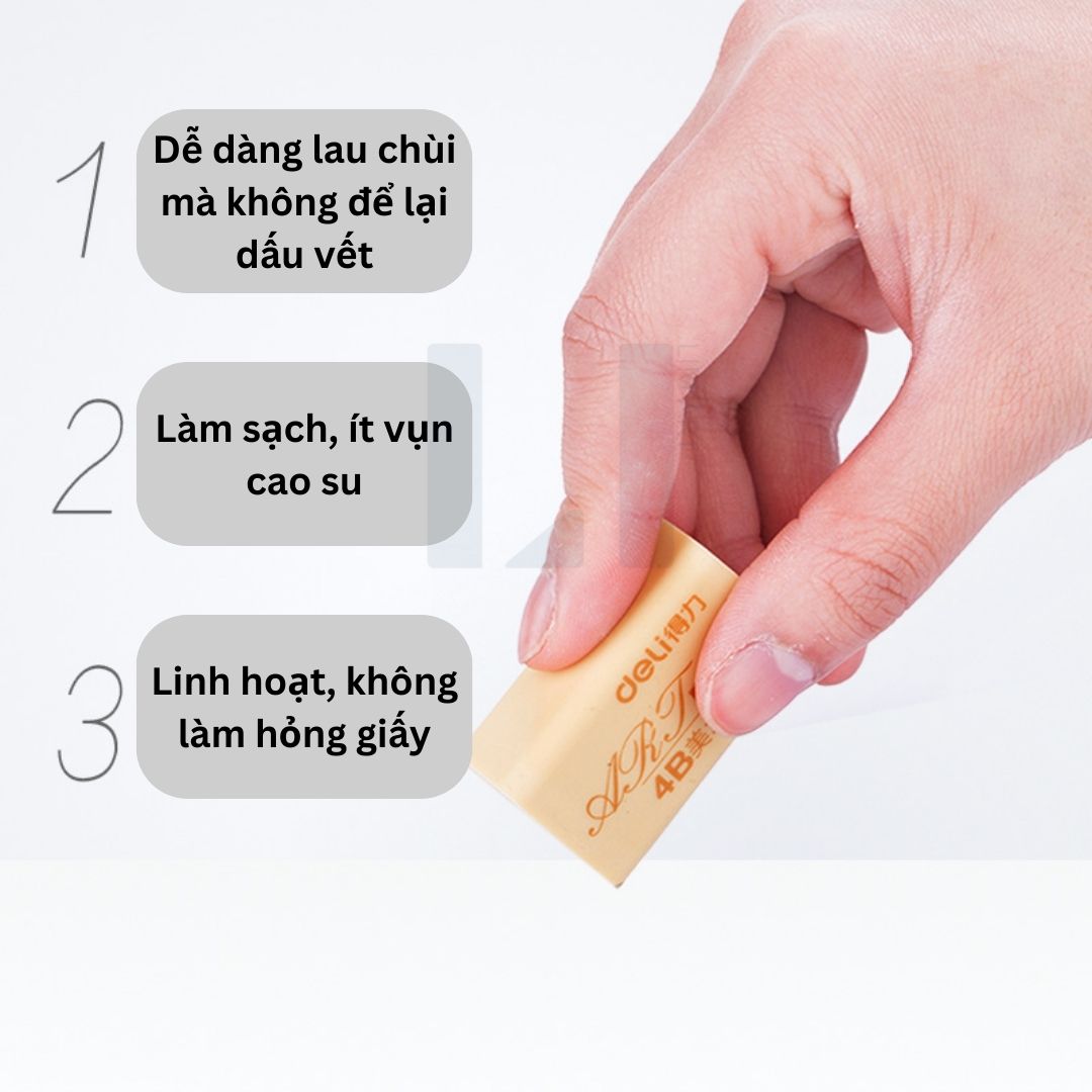 Gôm, tẩy bút chì 4B Deli