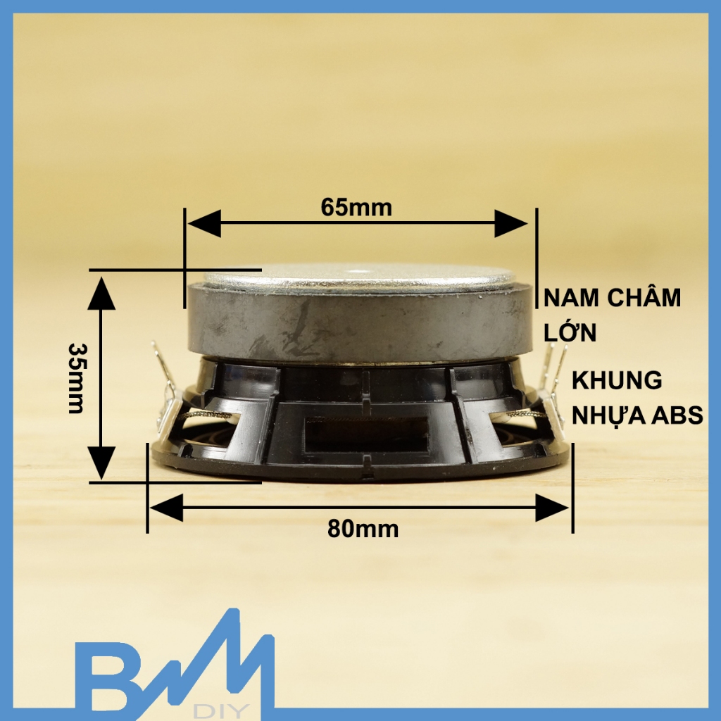 Loa sub mỏng B&W 3inch 2 cầu 2x16W gân xếp cực chất