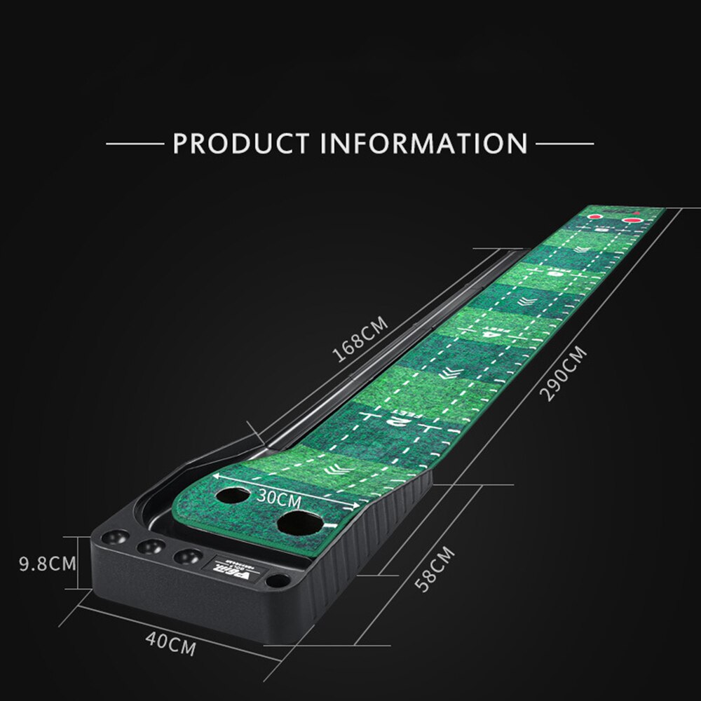 PGM Golf Putter huấn luyện viên 3M Golf đặt Mat Thảm màu xanh lá cây thực hành thiết lập bóng trở lại Mini khu vực lỗ Golf Fairway Mat 골프용품