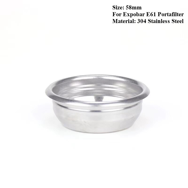 58Mm 7/18G Replacement Basket For Bottomless Portafilter Filter E61 Coffee Machine Coffee Maker Espresso Parts