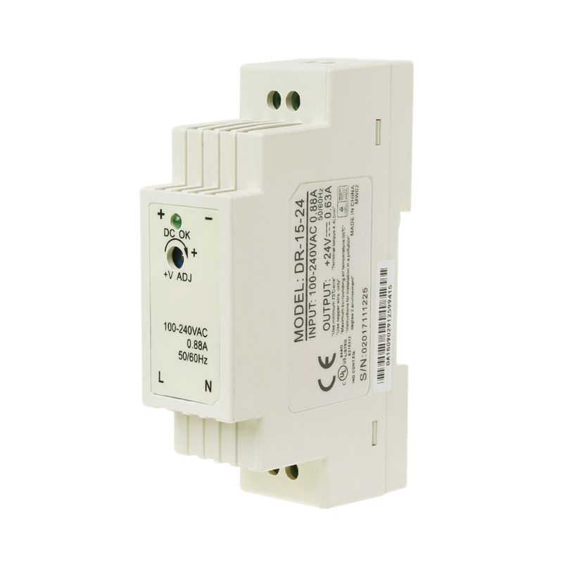 Dr-15w industrial din rail switching power supply 5v 12v 15v 24v
