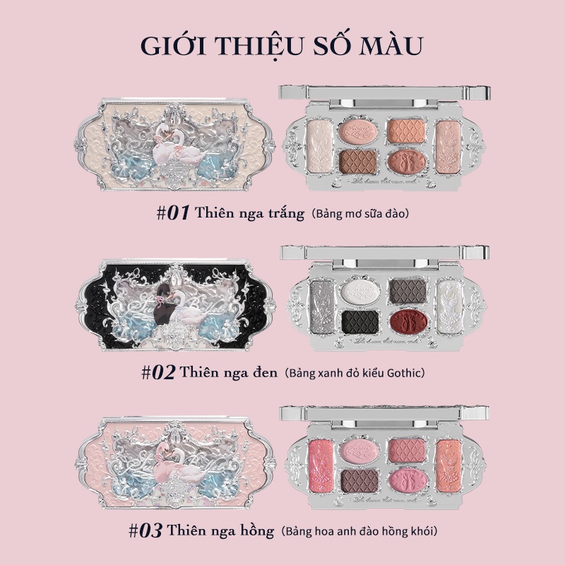 (Có sẵn) Bảng Phấn Mắt Swan Ballet Flower Knows