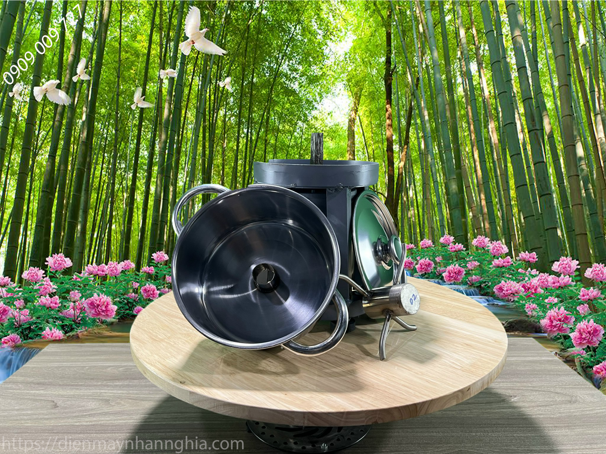 Máy đánh tơi thịt làm chà bông (nồi tháo rời)