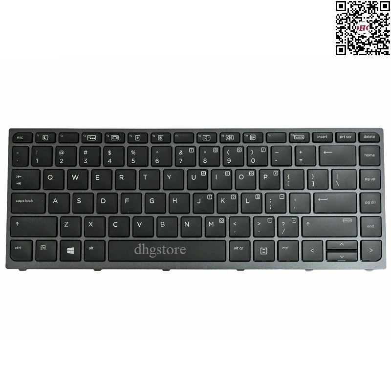 HP ZBook Studio G3 laptop keyboard with lamp