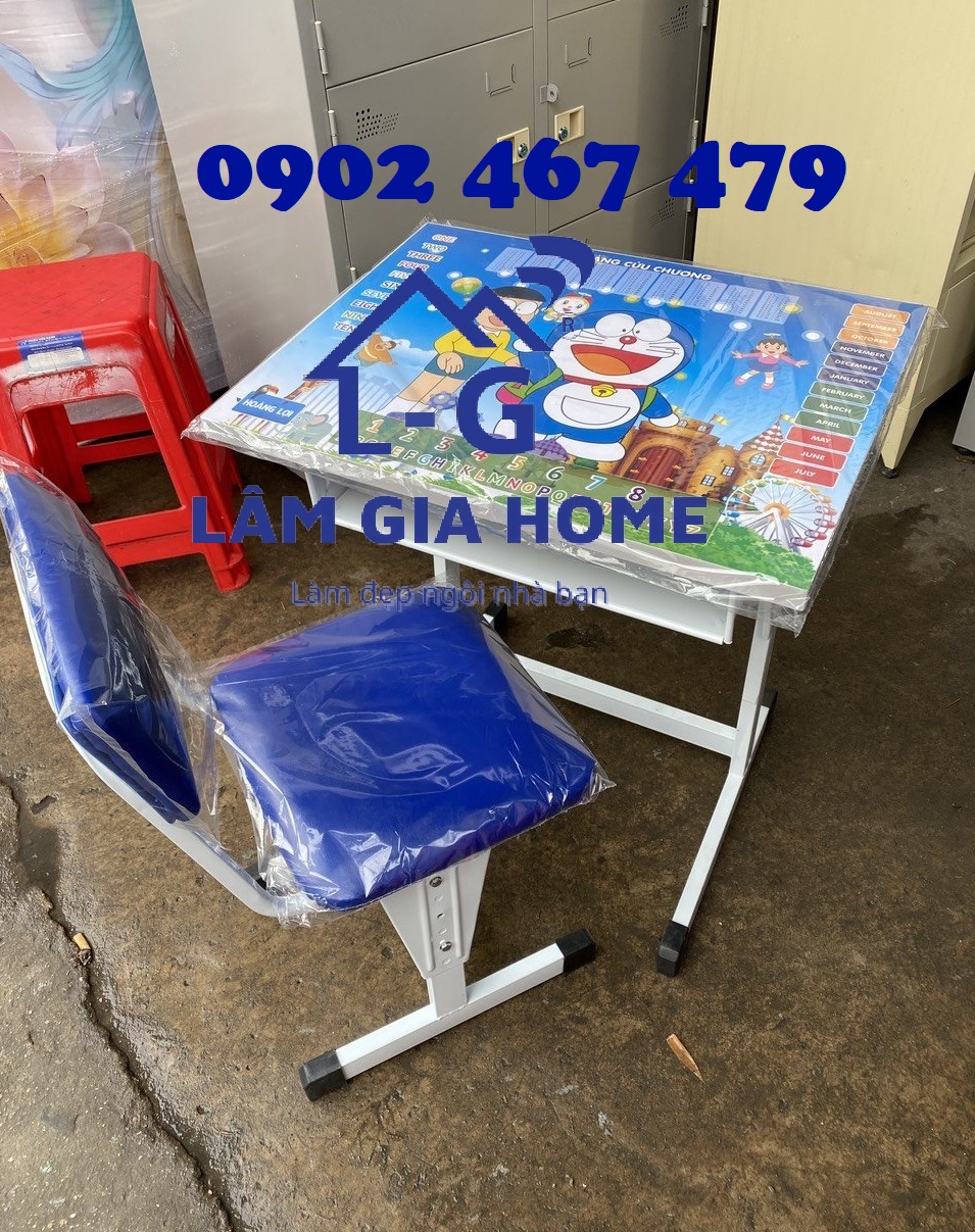 Bàn học sinh chân sắt doreamon