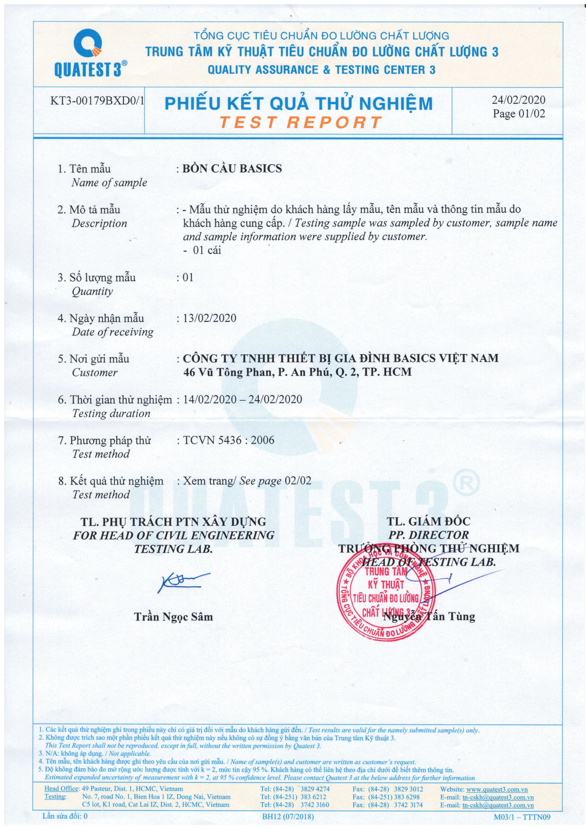 🌟[ CHÍNH HÃNG ] Bồn Cầu Basic Liền Khối BSA-122