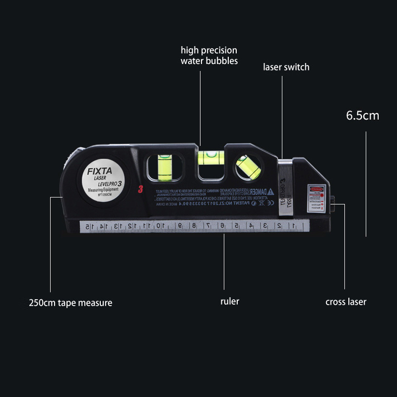 YONUO Multi-function infrared laser level, infrared reticle high-precision measuring instrument, decoration right angle horizontal ruler wire puncher