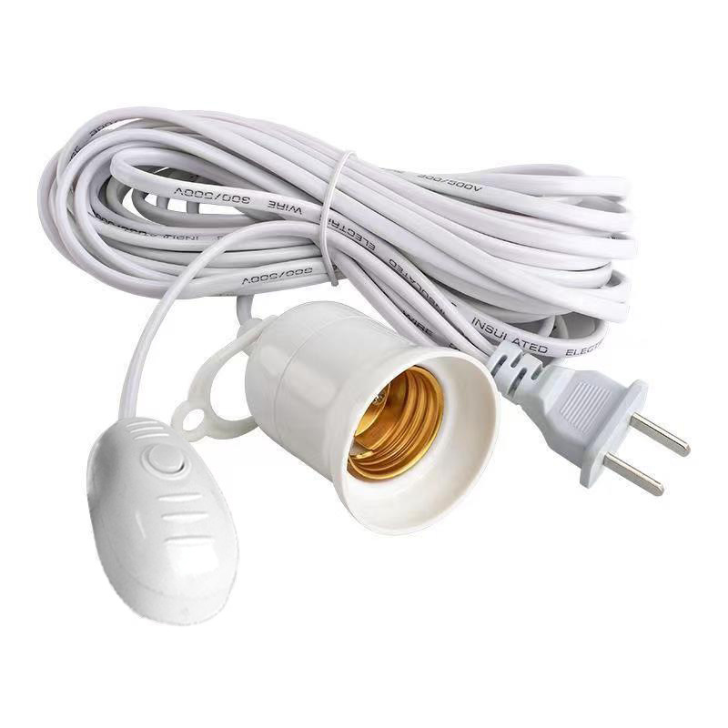 【Sasa】3m/5m E27 LED Light Bulb Extension Socket Extension Cord omni