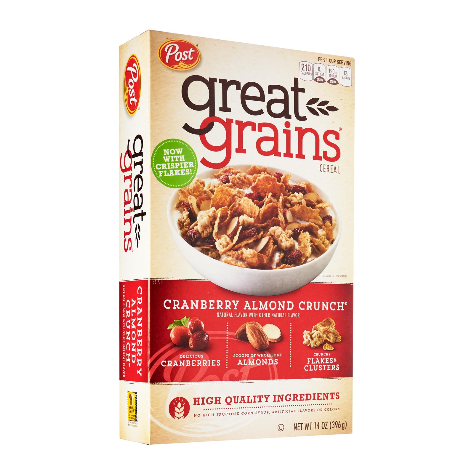 POST Selects Great Grains Cranberry Almond Crunch Whole Grain Cereal