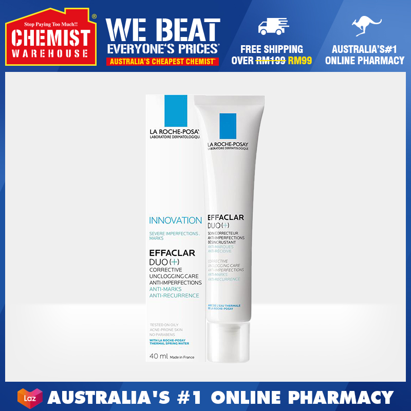 La Roche Posay Effaclar Duo Plus 40ml Helps Acne Removal & Acne Scar