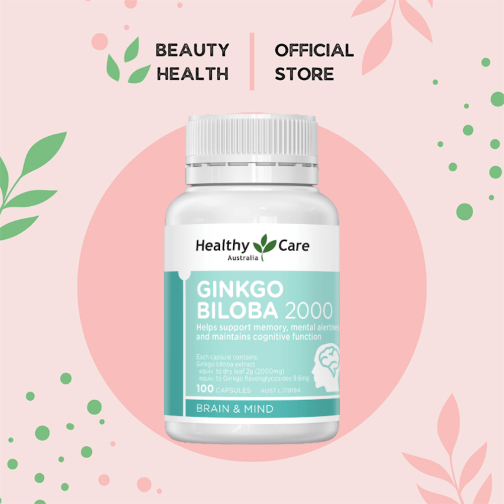 Healthy Care Ginkgo Biloba 2000mg 100 Capsules [BeautyHealth.sg