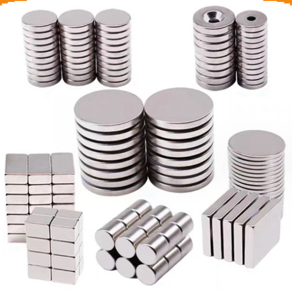 Nam châm đất hiếm tròn không lỗ siêu hút ||